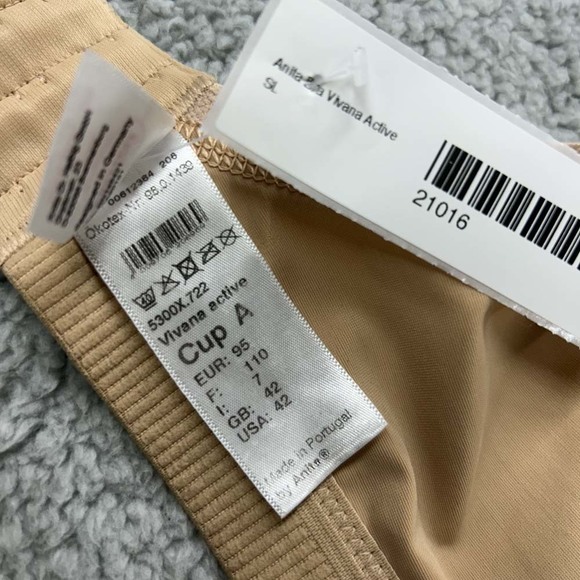 Anita Bra 42A Sports Bra Vivana Active Wireless Mastectomy Sports Bra - Picture 9 of 9